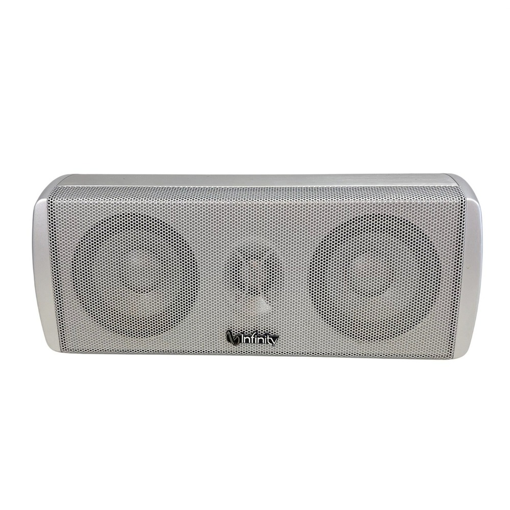 Infinity Total Solutions Center 750 Speaker Silver 8 Ohm Home Theater Channel